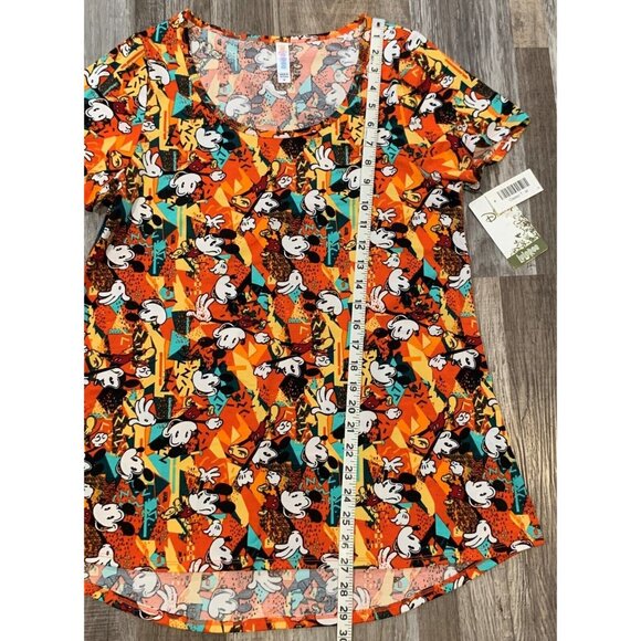 LuLaRoe Womens Shirt Disney Mickey Mouse Size M All Over Print Short Sleeve NEW - Picture 7 of 10